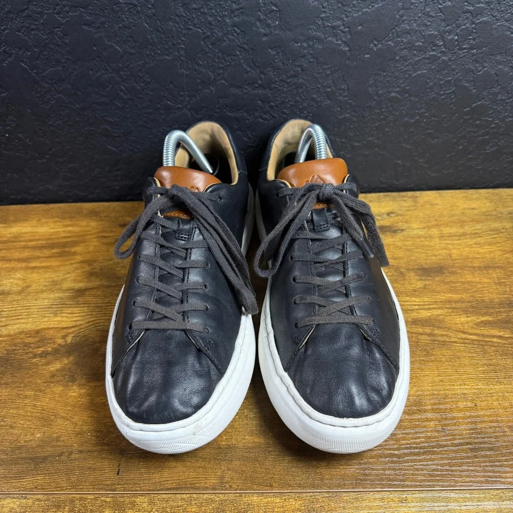 Johnston & Murphy Trufoam Prentiss 25-2761 Black Leather Sneakers Mens‎ 8M
